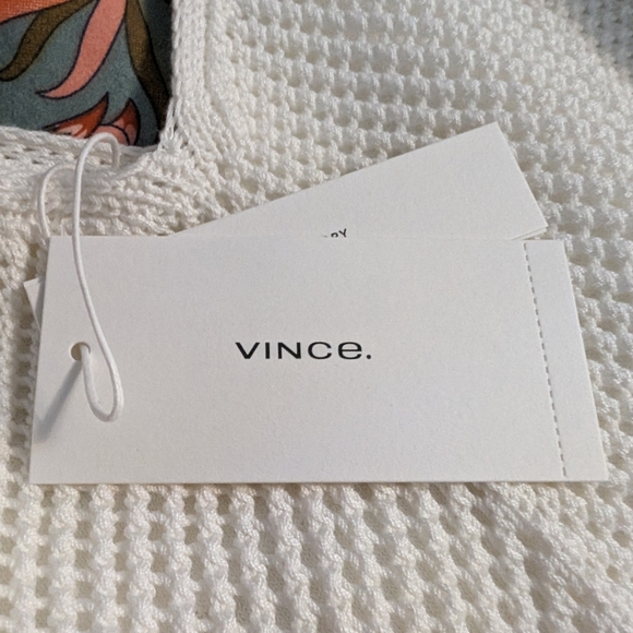 Vince Sleeveless Sweater Macrame Midi Dress - Picture 4 of 16